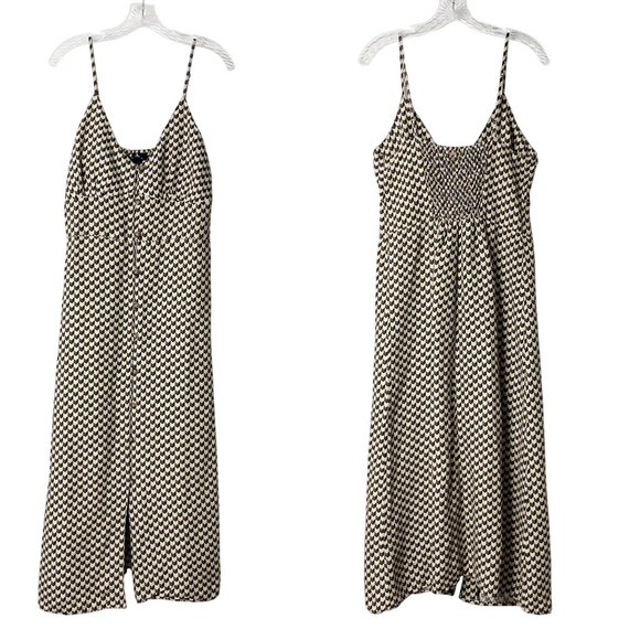 Rip Curl Juniors' Isla Geo-Printed Midi Dress Spaghetti Strap Linen Blend Size M - Picture 2 of 11